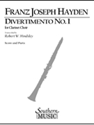Divertimento #1 by Haydn Joseph - Hindsley Robert - for Clarinet Octet