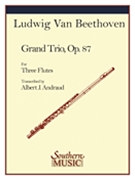 Grand Trio Opus 87 by Beethoven Ludwig van - Andraud Albert - for Flute Trio