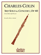 3rd Solo De Concert Opus 40 by Colin C - Andraud Albert - for Oboe and Piano