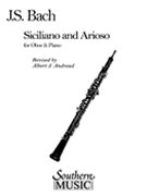 Siciliano & Arioso by Bach Johann Sebastian - Andraud Albert - for Oboe and Piano