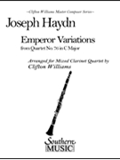 Emperor Variations Opus 76 #3 by Haydn Joseph - Williams Clifton - for Clarinet Quartet