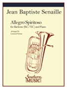 Allegro Spiritoso by Senaille Jean-Baptiste - Falcone - for Euphonium and Piano
