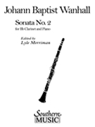 Sonata No. 2 (Archive) by Vanhal Johann Baptist - Merriman Lyle - for Clarinet