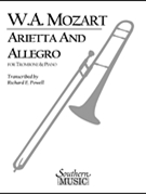 Arietta & Allegro by Mozart Wolfgang Amadeus - Powell Richard - for Trombone and Piano