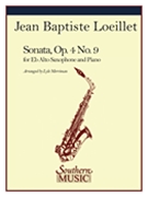 Sonata Opus 4 #9 by Loeillet Jean-Baptiste - Merriman Lyle - for Alto Saxophone and Piano