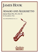 Adagio & Allegretto by Hook James - Gee Harry - for Saxophone Trio (AAA or AAT)