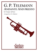 Andante & Presto by Telemann Georg Philipp - Chidester L W - for Trumpet and Piano
