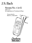 Sonata #1 by Bach Johann Sebastian - Marsteller Robert L - for Euphonium