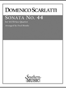 Sonata #44 by Scarlatti - Hemke Frederick - for Saxophone Quartet
