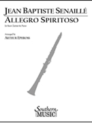 Allegro Spiritoso by Senaille Jean-Baptiste - Ephross Arthur - for Bass Clarinet