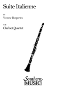 Suite Italienne by Desportes Yvonne for Clarinet
