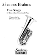 5 Songs by Brahms Johannes - Little Donald - for Tuba and Piano