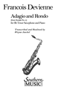 Adagio & Rondo by Devienne Francois - Jaeckel Wayne - for Tenor Saxophone and Piano