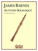 Autumn Soliloquy by Barnes James for Oboe and Piano