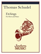 Etchings by Schudel T for French Horn Sol