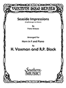 Seaside Impressions Opus 12 by Strauss F - Voxman and Block - for French Horn and Piano