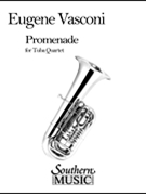 Promenade by Vasconi Eugene for Tuba Quartet