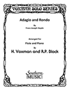 Adagio & Rondo by Haydn Joseph - Voxman Himie - for Flute and Piano