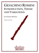 Introduction Theme and Variations by Rossini Gioachino - Hite David - for Clarinet