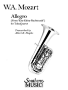 Allegro From Eine Kleine Nachtmusik by Mozart Wolfgang Amadeus - Peoples Albert - for Tuba Quartet