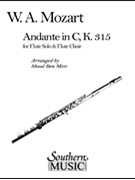 Andante in C by Mozart Wolfgang Amadeus - Ben-Meir Shaul - for Flute