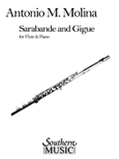 Sarabande & Gigue by Molina Antonio for Flute and Piano