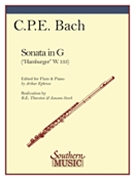 Sonata In G by Bach Carl Philipp Emanuel - Ephrossthurstonsta - for Flute and Piano