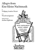 Allegro From Eine Kleine Nachtmusik by Mozart Wolfgang Amadeus - Ephross Arthur - for Woodwind Quintet