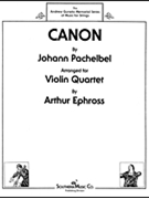 Canon by Pachelbel Johann - Ephross Arthur - for 4 Violins