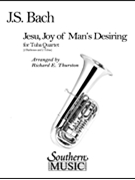 Jesu Joy Of Man's Desiring by Bach Johann Sebastian - Thurston Richard E - for Tuba Quartet