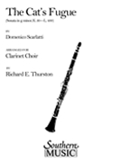 Cat's Fugue by Scarlatti Domenico - Thurston Richard E - for Clarinet Nonet ((6 b-flat cl alto cl bass cl Eb or b-flat contrabass cl))