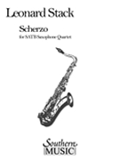 Scherzo by Stack for Saxophone Quartet
