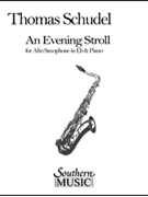 Evening Stroll by Schudel Thomas for Alto Saxophone and Piano