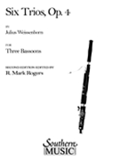 6 Trios for 3 Bassoons Opus 4 by Weissenborn Julius - Rogers Mark - for Bassoon Trio