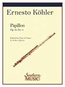 Papillon by Kohler Ernesto - Ephross Arthur - for Flute and Piano