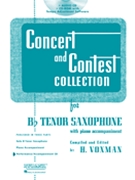 Concert & Contest Coll for Tenor Sax by Various - Voxman Himie - for Accompaniment CD