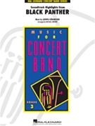 Black Panther Soundtrack Highlights From by Goransson Ludwig - Brown Michael - for Concert Band