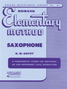 Rubank Elementary Method by Hovey Nilo for Saxophone Method