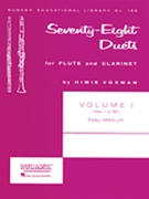 78 Duets For Fl & Clar Volume 1 by - Voxman Himie - for Woodwind Duet (Vol 1 (nos 1-55))