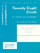 78 Duets For Fl & Clar Volume 2 by - Voxman Himie - for Woodwind Duet (Vol 2 (nos 56-78))