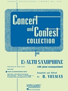 Concert & Contest Coll for Alto Sax by Various - Voxman Himie - for Piano Accompaniment