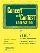 Concert & Contest Coll--viola by Viola - Whistler and Hummel - for Piano Accompaniment