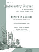 Sonata In C Minor by Telemann Georg Philipp - Voxman Himie - for Bb Treble Clef Instrument and Piano