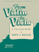 Violin To Viola From by Whistler Harvey for Viola Method