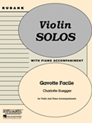 Gavotte Facile by Ruegger Charlotte - Ruegger Charlotte - for Violin and Piano