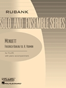 Menuett by Kuhlau Friedrich - Voxman Himie - for Flute and Piano