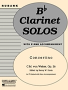Concertino Opus 26 by Weber Carl Maria von - Davis - for Clarinet Solo