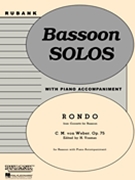 Rondo from Concerto For Bassoon by Weber Carl Maria von - Voxman Himie - for Bassoon and Piano