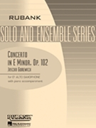 Concerto In E Minor by Gurewich Jascha for Alto Saxophone and Piano
