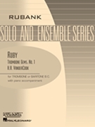 Ruby by VanderCook H A for Trombone and Piano